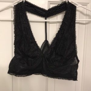 Victoria Secrets black lined bralette. large